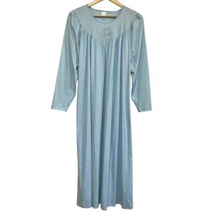 CALIDA Long Sleeve Light Blue Women's Nightgown Oeko-Tex 33346 Small NEW
